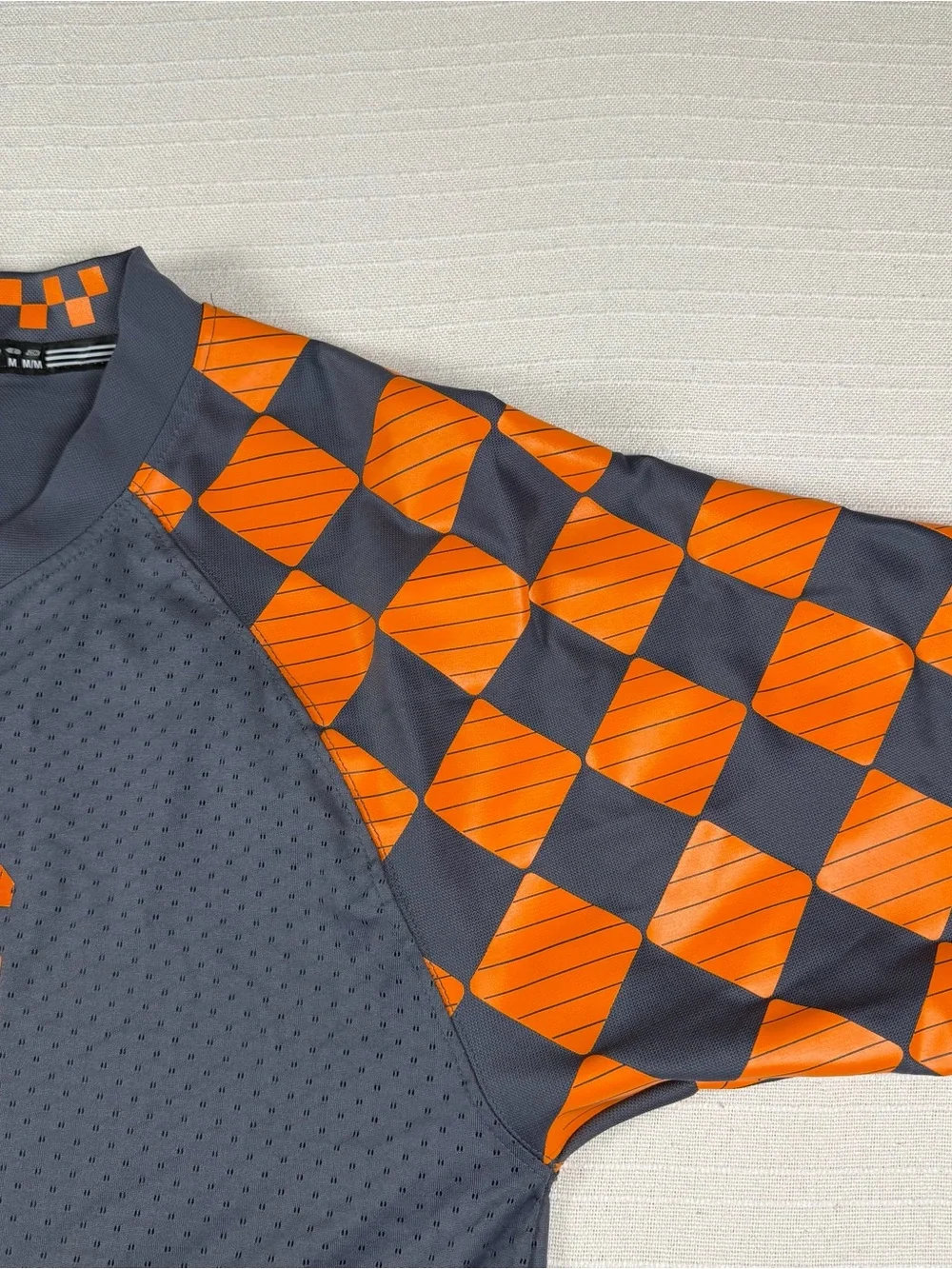 Adidas Tennessee Volunteers Jersey Size M Gray Orange Checkered #1